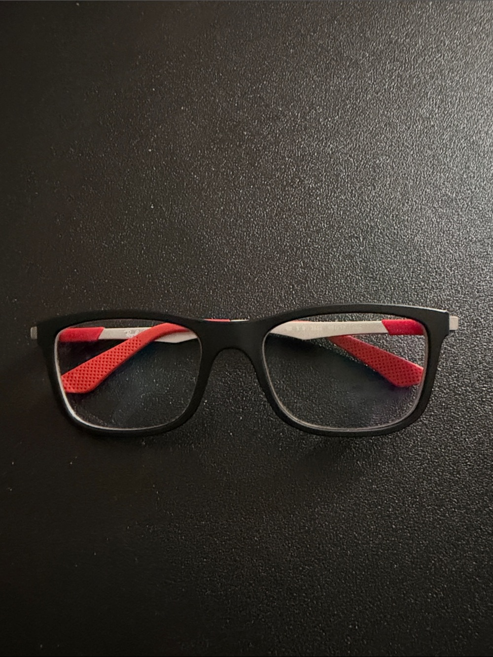 Ray Ban RY 1549 Black and Red youth frame